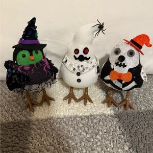Featherly Friends Birds set of 3 - Halloween set